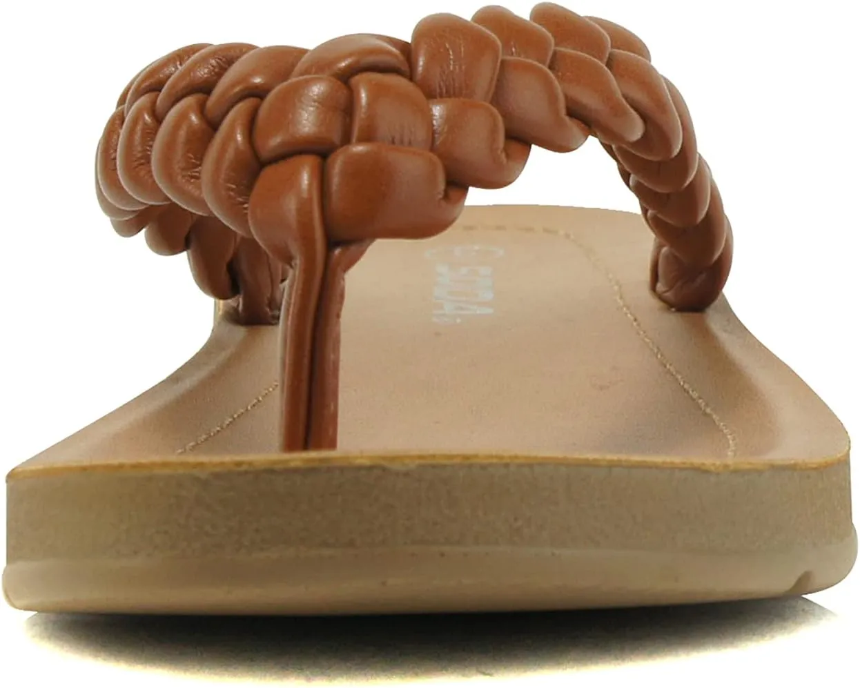 Soda STILL ~ Women Casual Comfort Braided Flip Flops Flat Fashion Thong Sandal