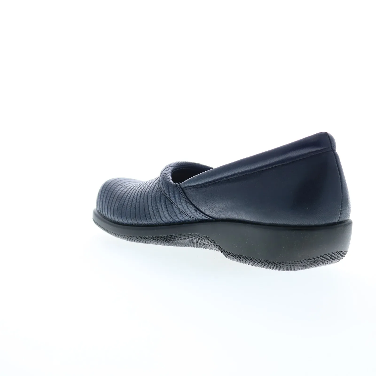 Softwalk Adora S1912-404 Womens Blue Leather Slip On Loafer Flats Shoes