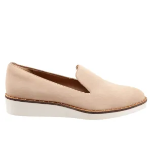 Softwalk Westport S2011-131 Womens Beige Wide Leather Loafer Flats Shoes