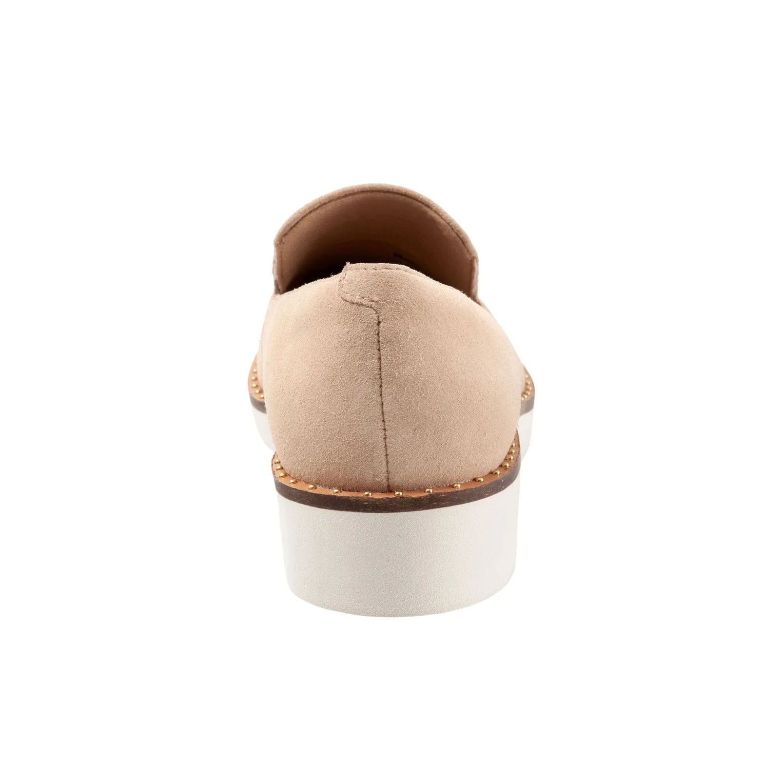 Softwalk Westport S2011-131 Womens Beige Wide Leather Loafer Flats Shoes