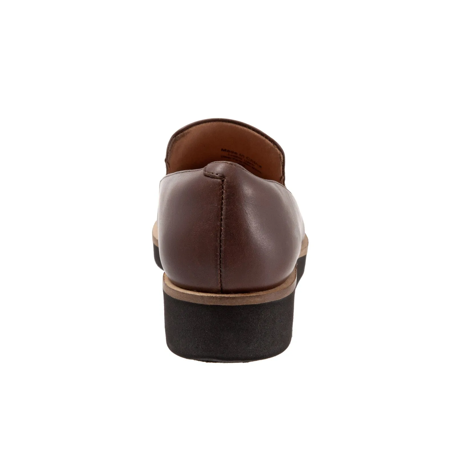 Softwalk Westport S2011-262 Womens Brown Leather Slip On Loafer Flats Shoes