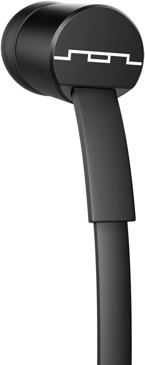 SOL REPUBLIC Jax Wired 1-Button In-Ear Headphones, Android Compatible, Tangle Free Cable, In-Ear Noise Isolation, 4 Ear Tip Sizes, Great for Calls, Black