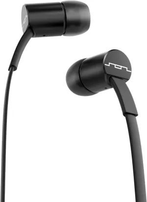 SOL REPUBLIC Jax Wired 1-Button In-Ear Headphones, Android Compatible, Tangle Free Cable, In-Ear Noise Isolation, 4 Ear Tip Sizes, Great for Calls, Black