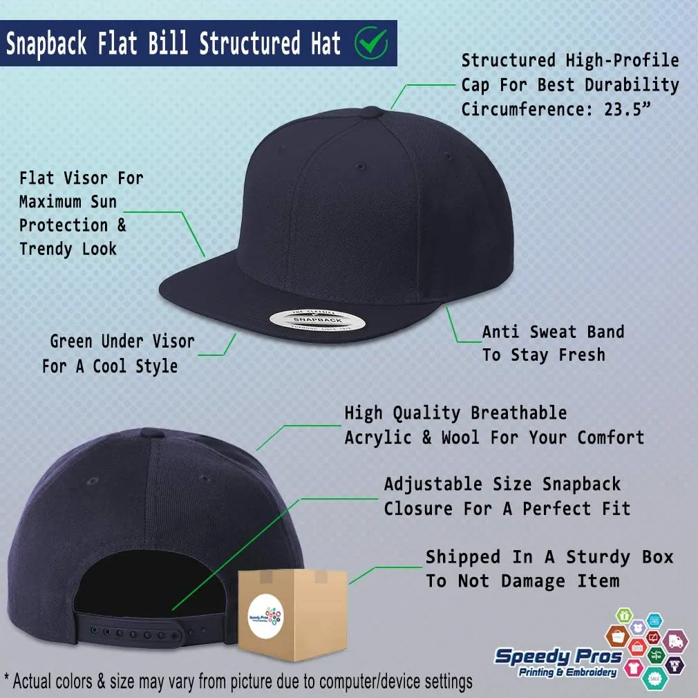 Speedy Pros Snapback Hat for Men Flat Brim Hats Jesus is Lord God Christ Christian Religious Embroidered Flat Bill Hat
