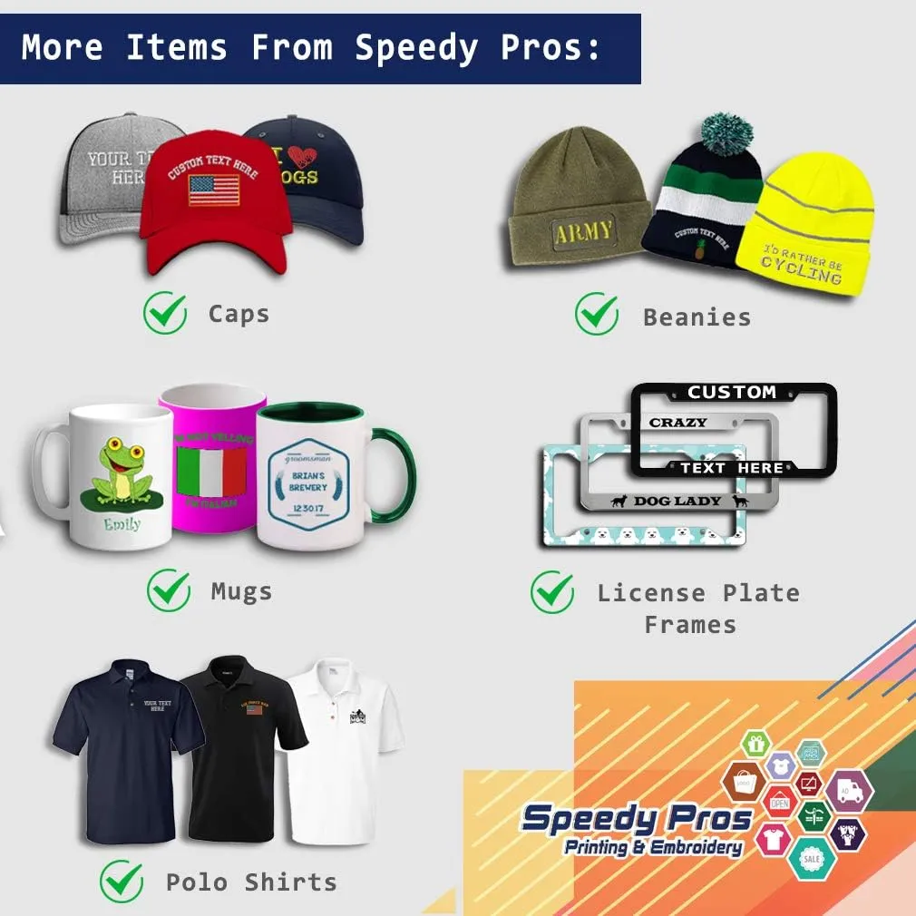 Speedy Pros Snapback Hats for Men & Women Garcia Letters Acrylic Flat Bill Baseball Cap