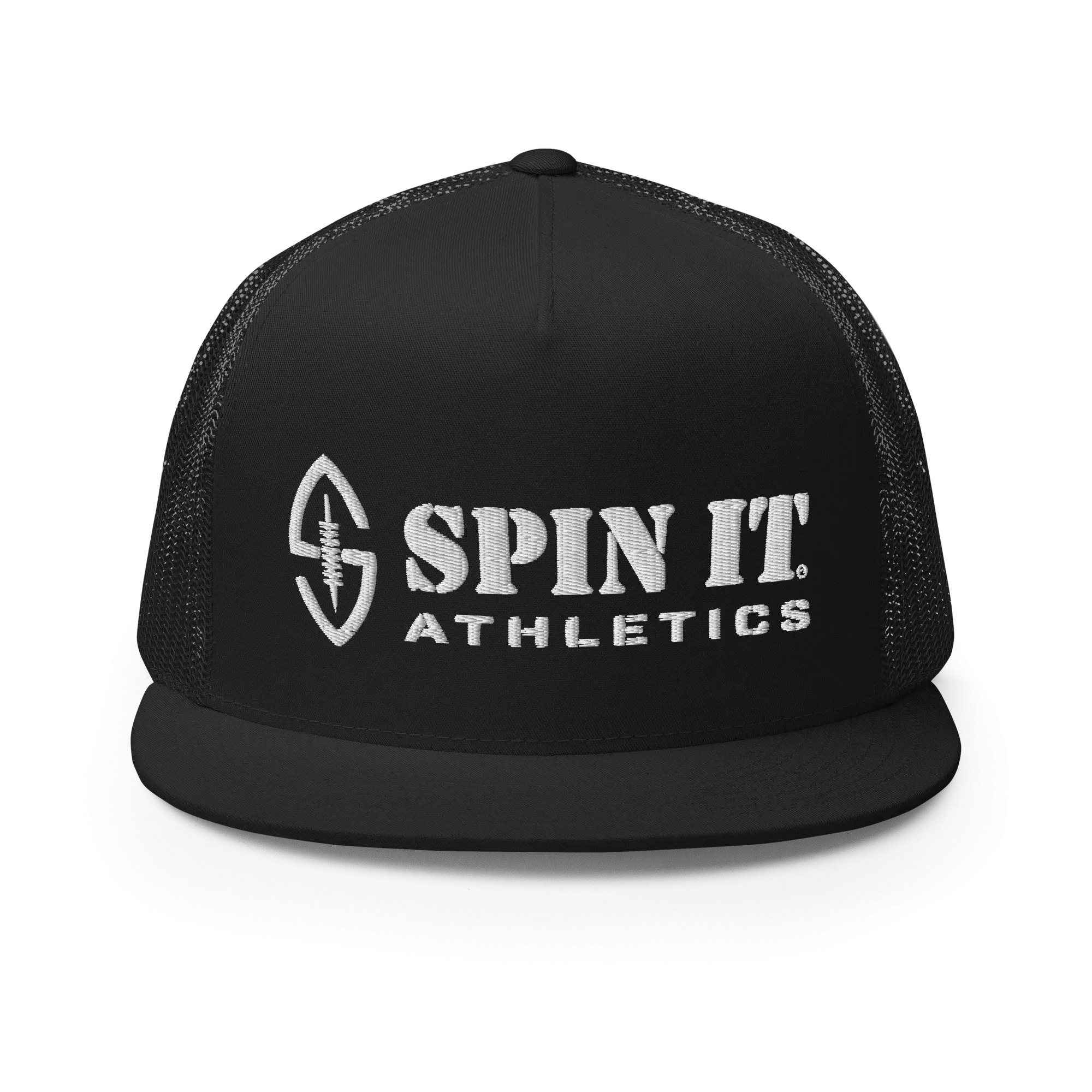 Spin It Black Flat Brim Hat