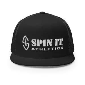Spin It Black Flat Brim Hat