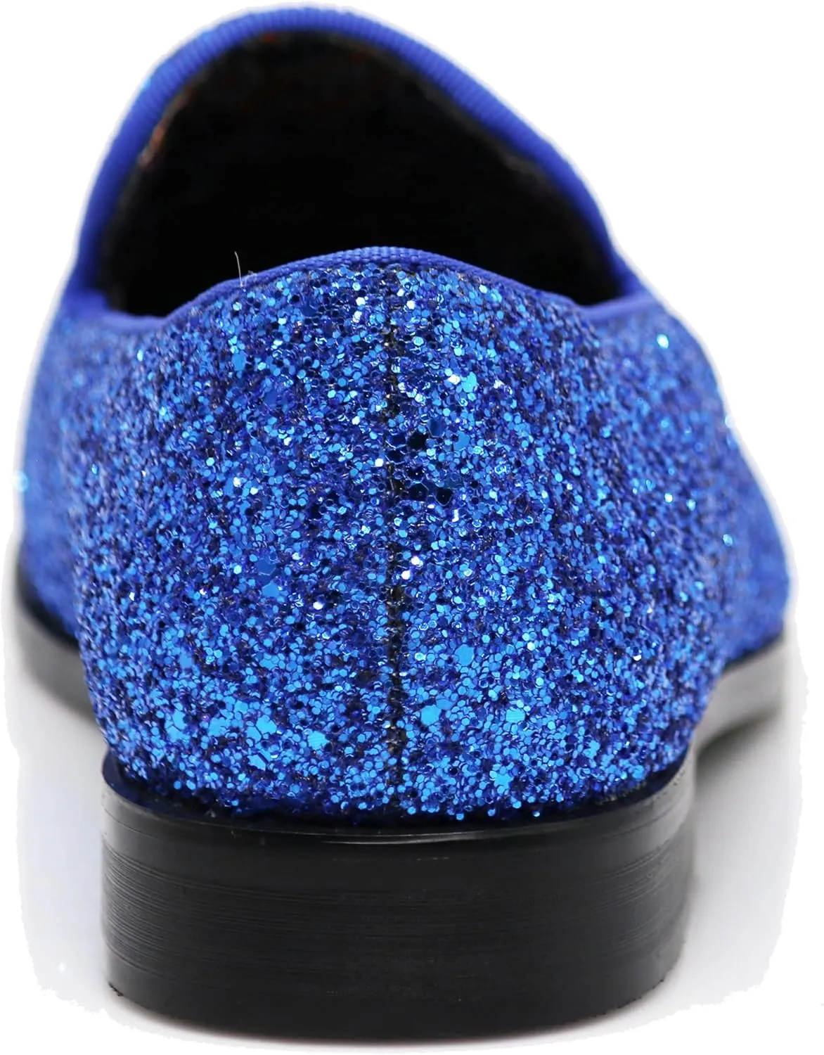 SPK04 Men's Vintage Glitter Dress Loafers Slip On Shoes Classic Tuxedo Dress Shoes