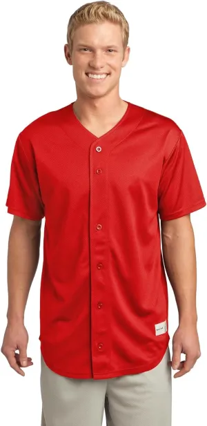 SPORT-TEK Men's PosiCharge Tough Mesh Full Button Jersey