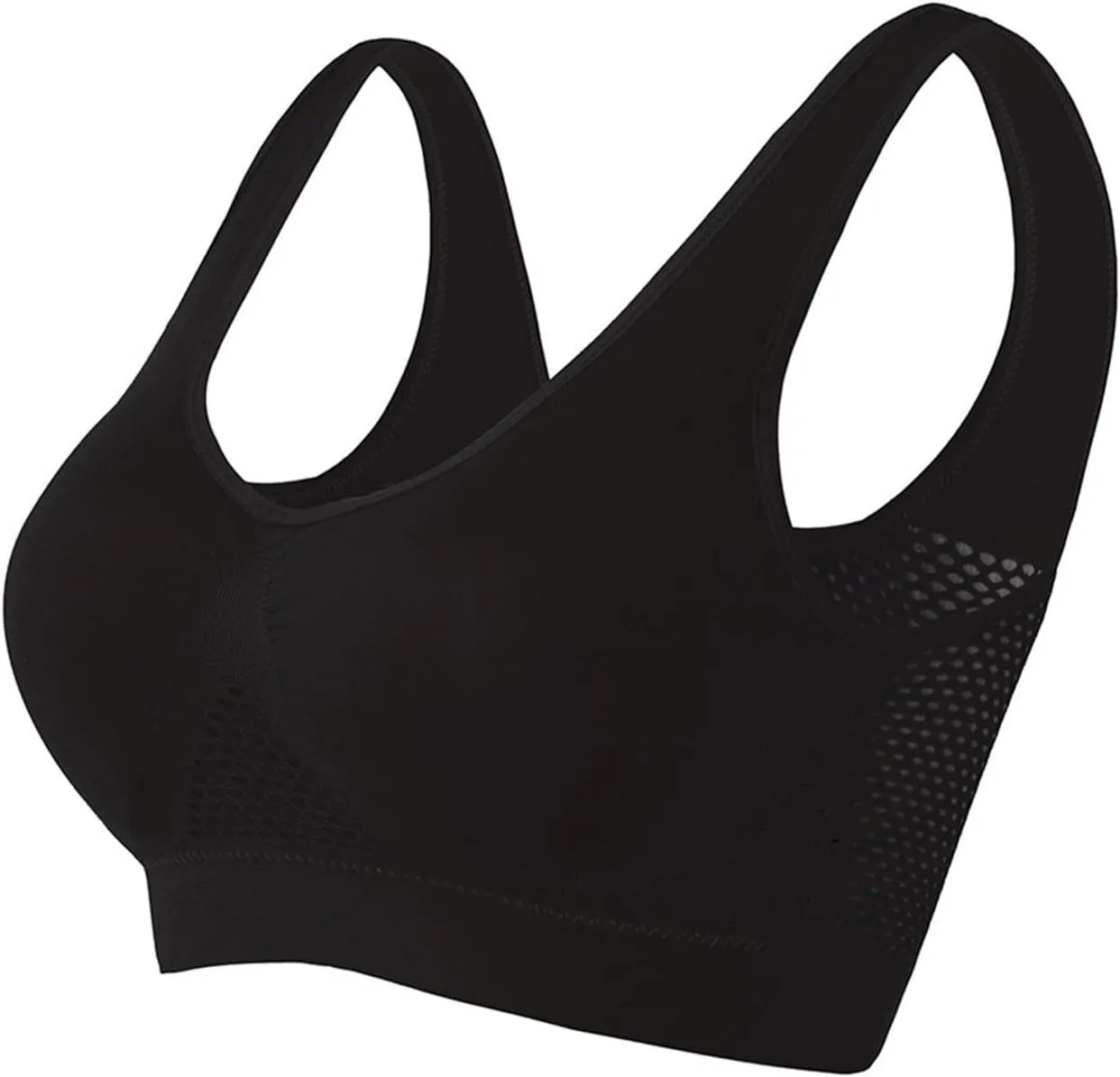 Sports Bras for Women 4 Pack Breathable Air Yoga Bras for Women Seamless Bra for Women Comfortable Gym Workout Bra