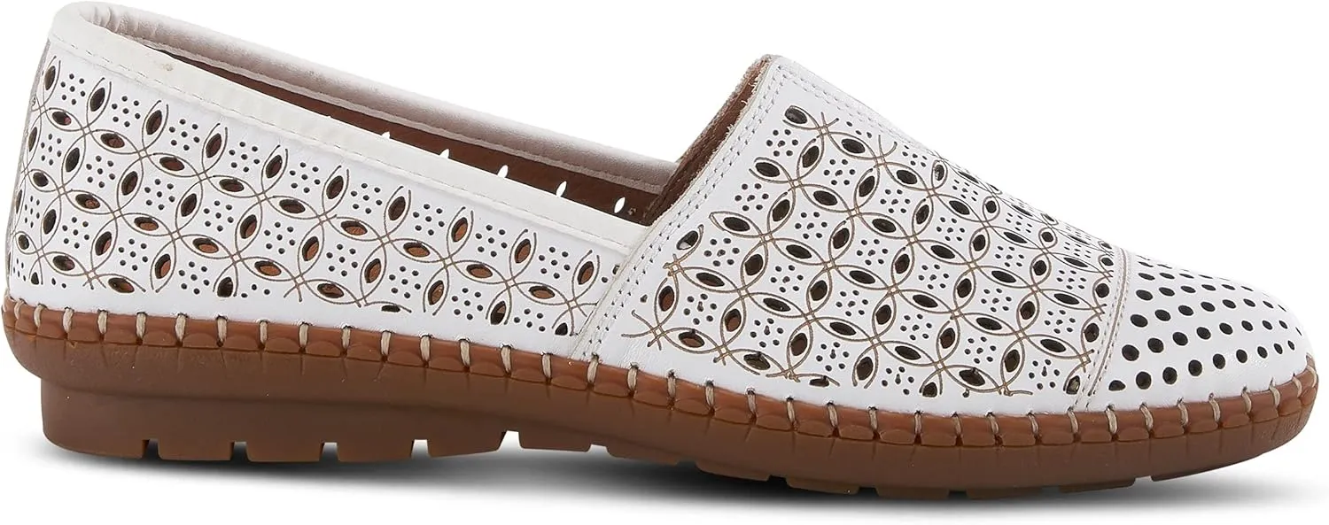 Spring Step Oralis Leather Loafers for Women - Comfortable Slip-On Shoes with Rubber Outsole - Ladies Casual Loafers with Low Heel