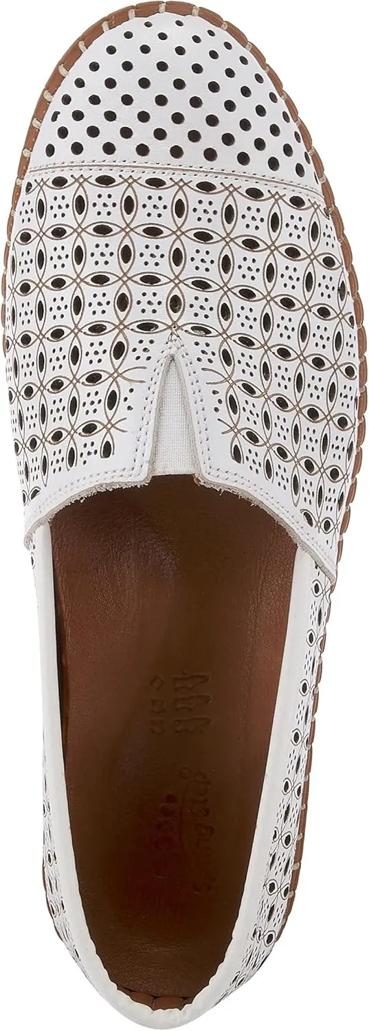 Spring Step Oralis Leather Loafers for Women - Comfortable Slip-On Shoes with Rubber Outsole - Ladies Casual Loafers with Low Heel