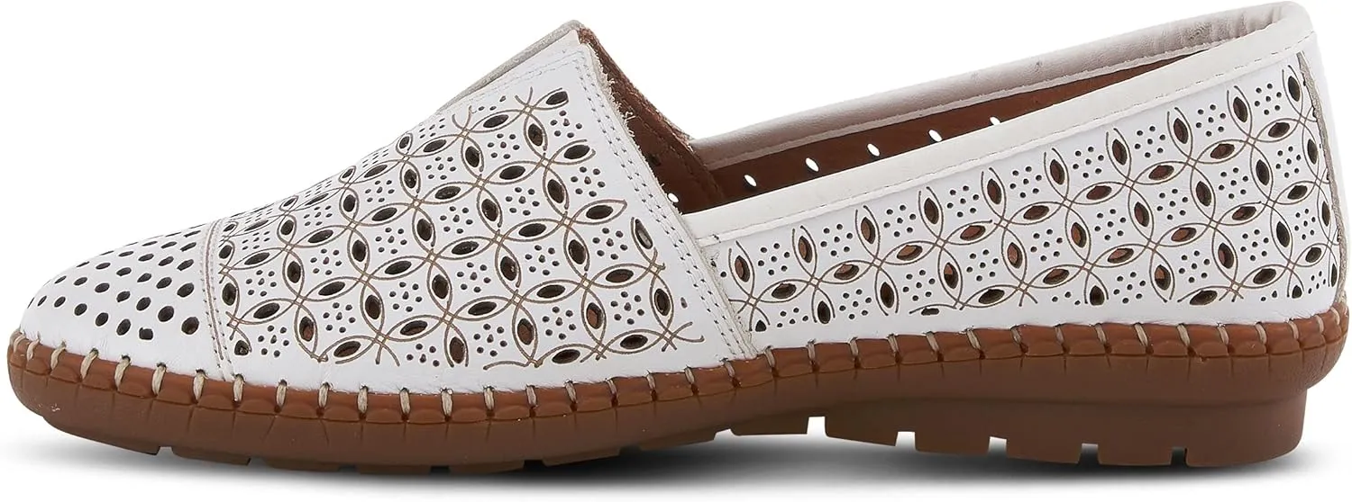 Spring Step Oralis Leather Loafers for Women - Comfortable Slip-On Shoes with Rubber Outsole - Ladies Casual Loafers with Low Heel