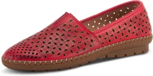 Spring Step Oralis Leather Loafers for Women - Comfortable Slip-On Shoes with Rubber Outsole - Ladies Casual Loafers with Low Heel