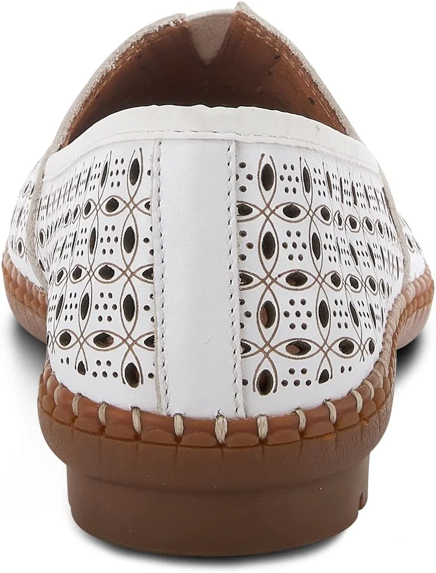 Spring Step Oralis Leather Loafers for Women - Comfortable Slip-On Shoes with Rubber Outsole - Ladies Casual Loafers with Low Heel