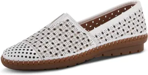 Spring Step Oralis Leather Loafers for Women - Comfortable Slip-On Shoes with Rubber Outsole - Ladies Casual Loafers with Low Heel