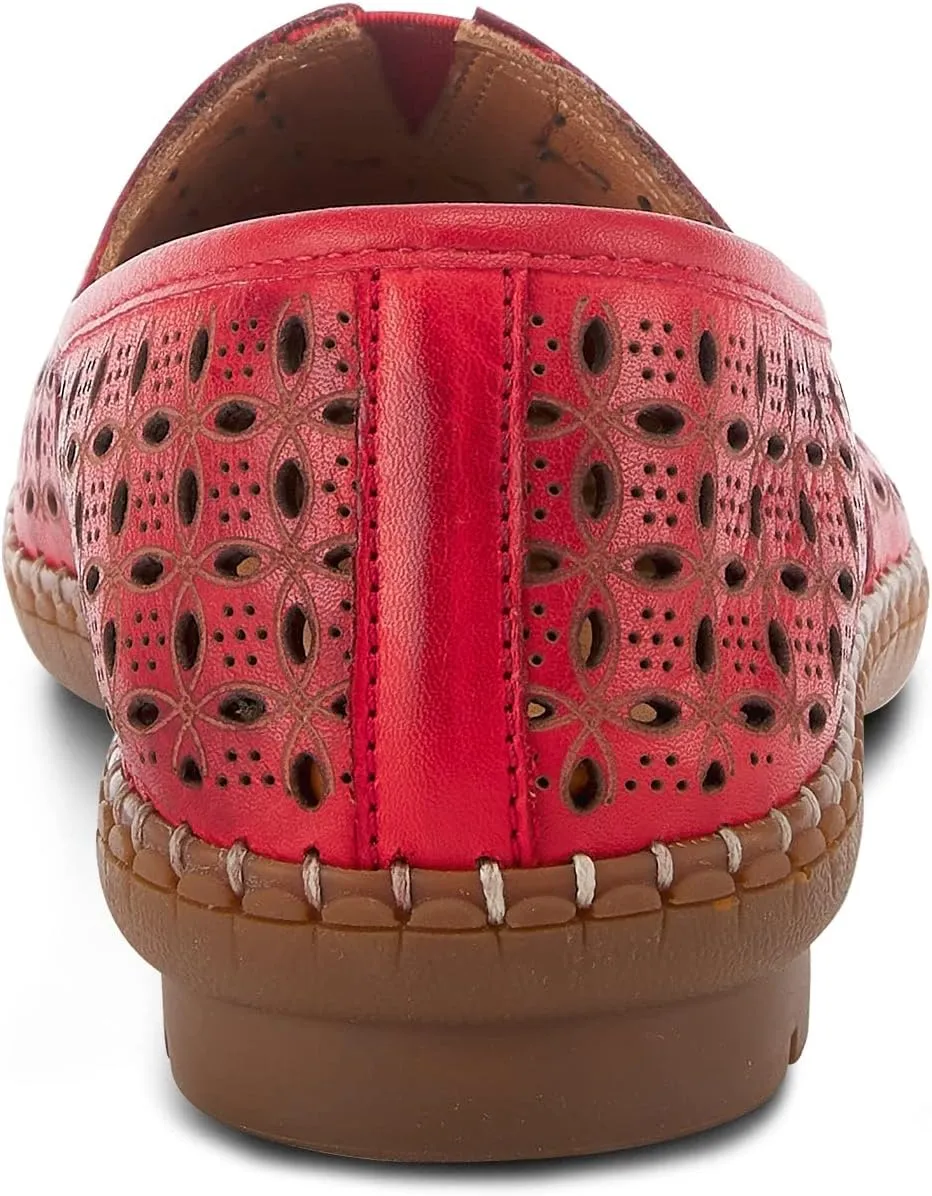 Spring Step Oralis Leather Loafers for Women - Comfortable Slip-On Shoes with Rubber Outsole - Ladies Casual Loafers with Low Heel