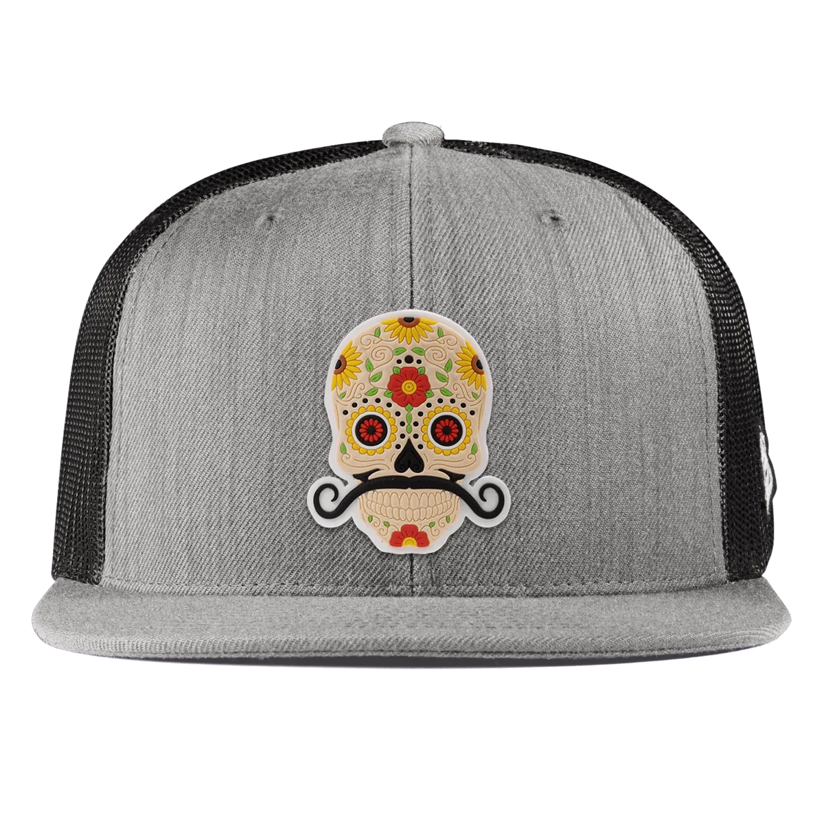 Stache Skull PVC Flat Trucker