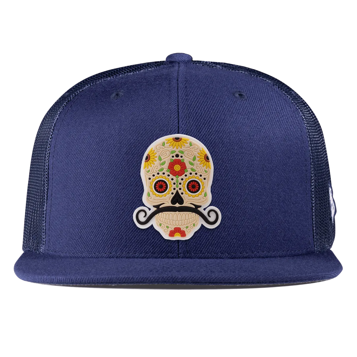 Stache Skull PVC Flat Trucker