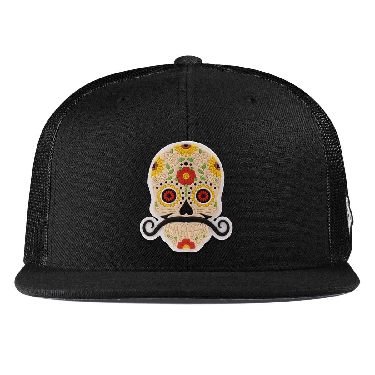 Stache Skull PVC Flat Trucker