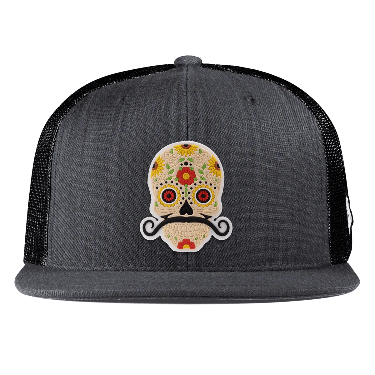 Stache Skull PVC Flat Trucker