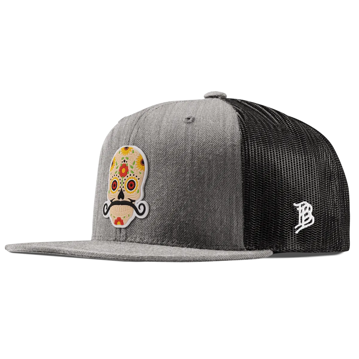 Stache Skull PVC Flat Trucker