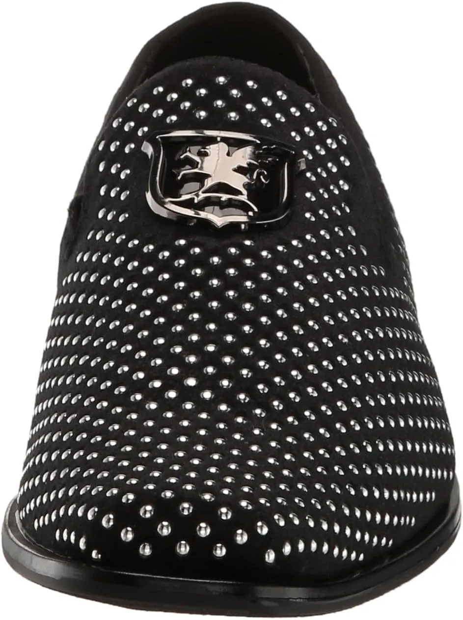 STACY ADAMS Boy's Swagger Studded Ornament Slip on Loafer