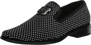 STACY ADAMS Boy's Swagger Studded Ornament Slip on Loafer