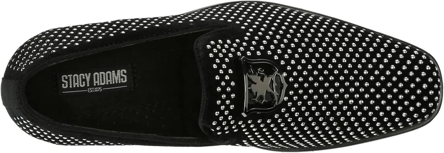 STACY ADAMS Boy's Swagger Studded Ornament Slip on Loafer