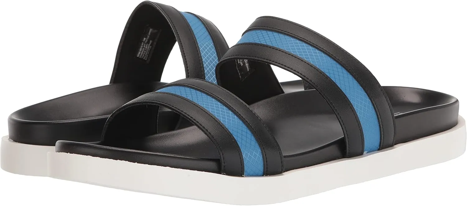 Stacy Adams Men's Metro Double Strap Slide Sandal Flat