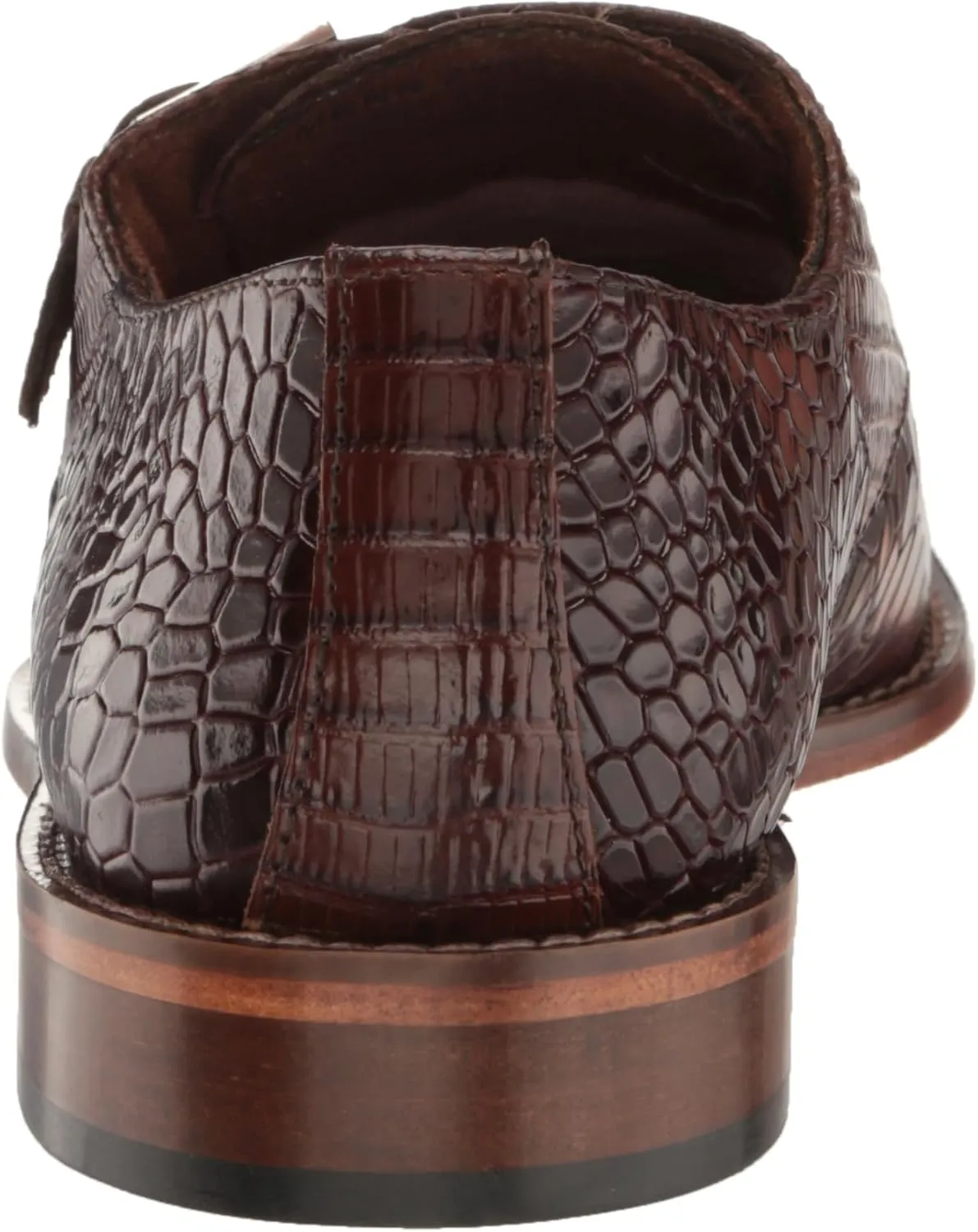 STACY ADAMS Men's Rapino Plain Toe Monk Strap Loafer