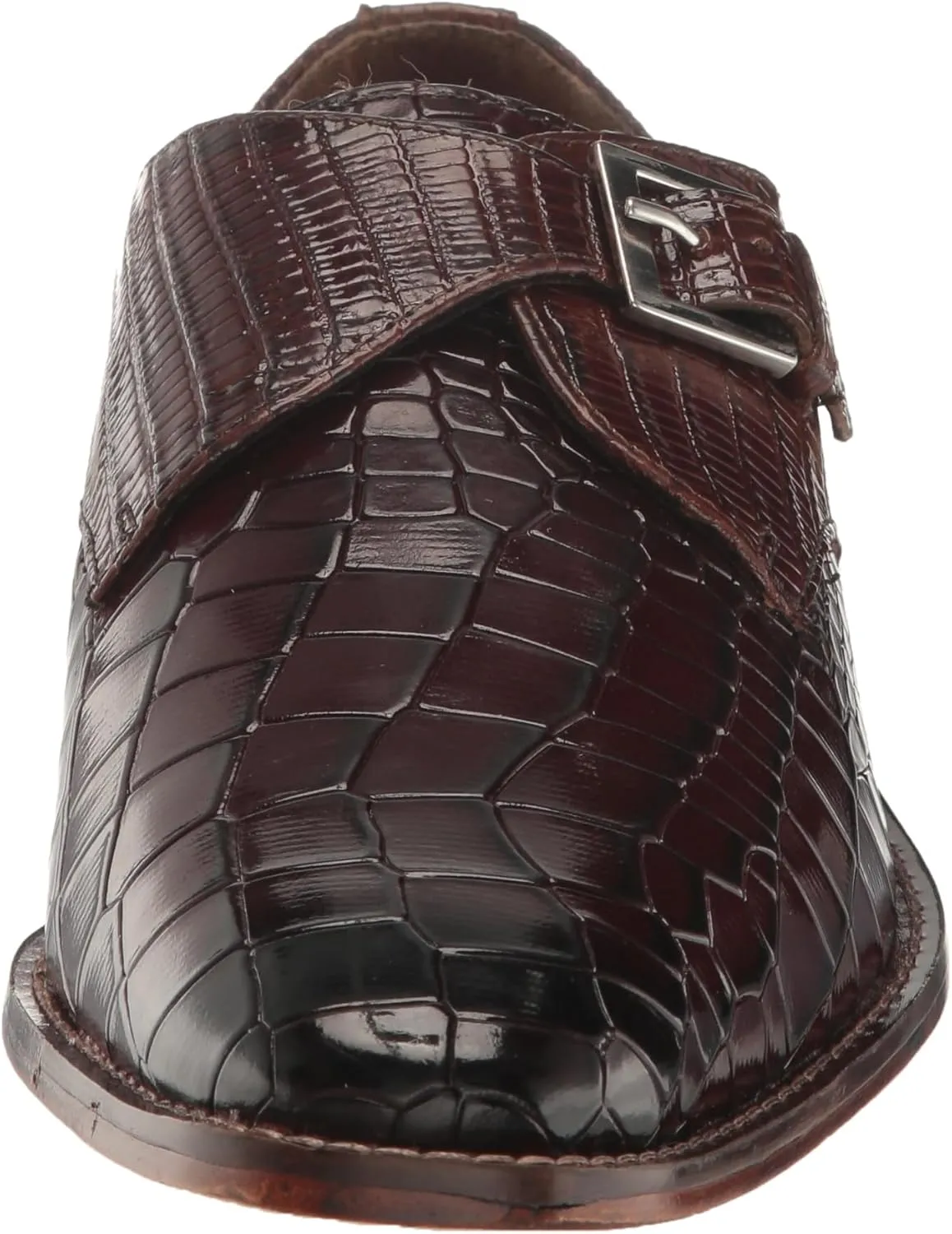 STACY ADAMS Men's Rapino Plain Toe Monk Strap Loafer