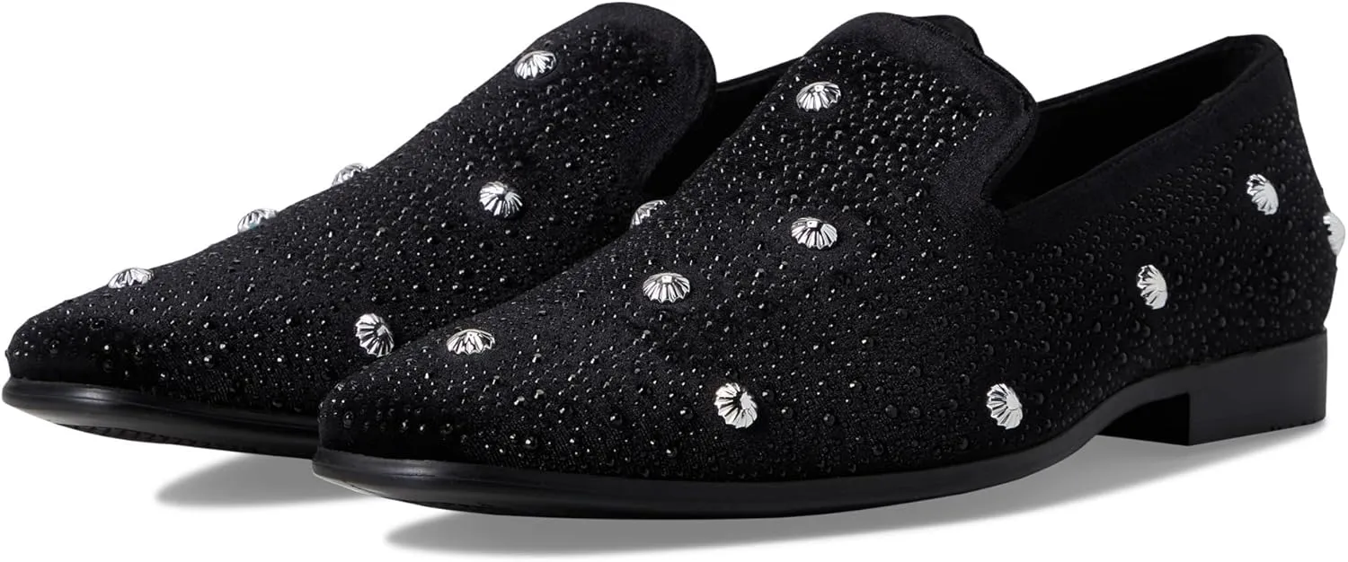 STACY ADAMS Men's Spangle Rhinestone Slip on Loafer