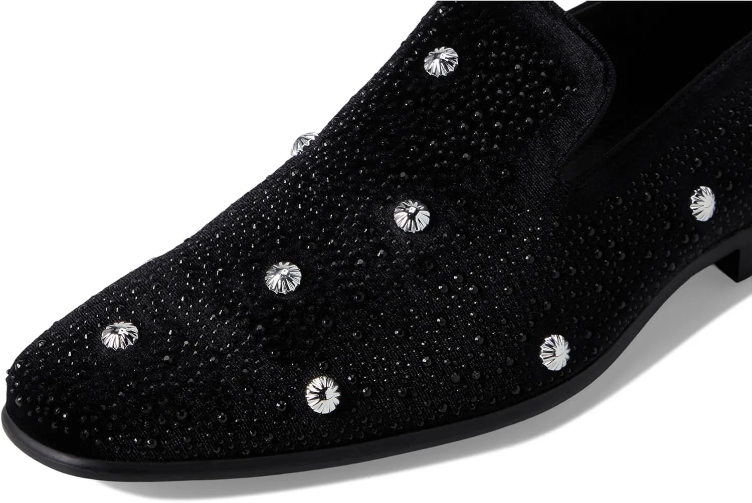 STACY ADAMS Men's Spangle Rhinestone Slip on Loafer