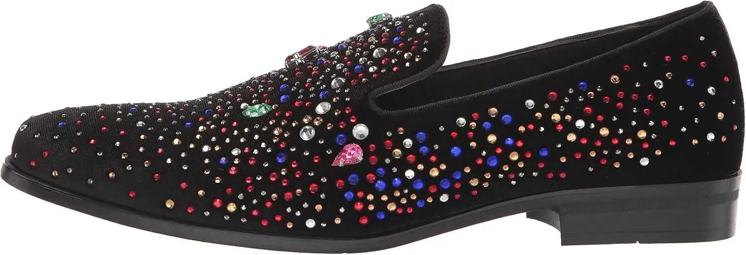 Stacy Adams Men's Starling Rhinestone Slip on Loafer