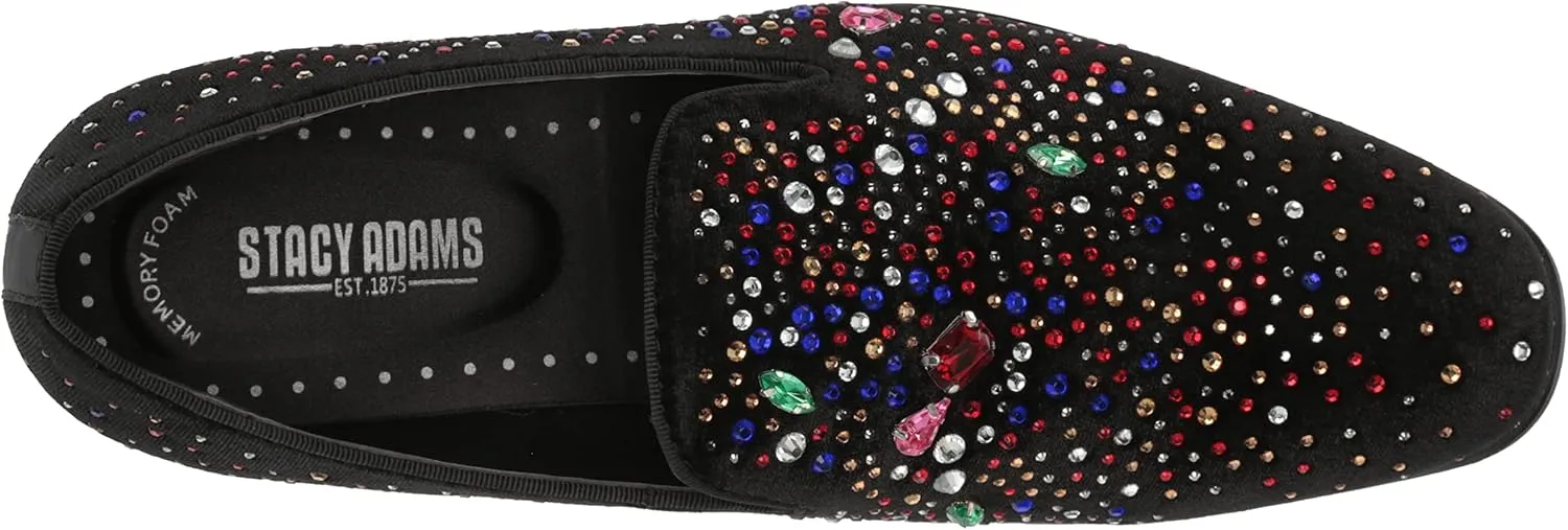 Stacy Adams Men's Starling Rhinestone Slip on Loafer