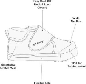 Stonz Cruiser™ Original Toddler Shoes – Breathable, Vegan, with Adjustable Fit