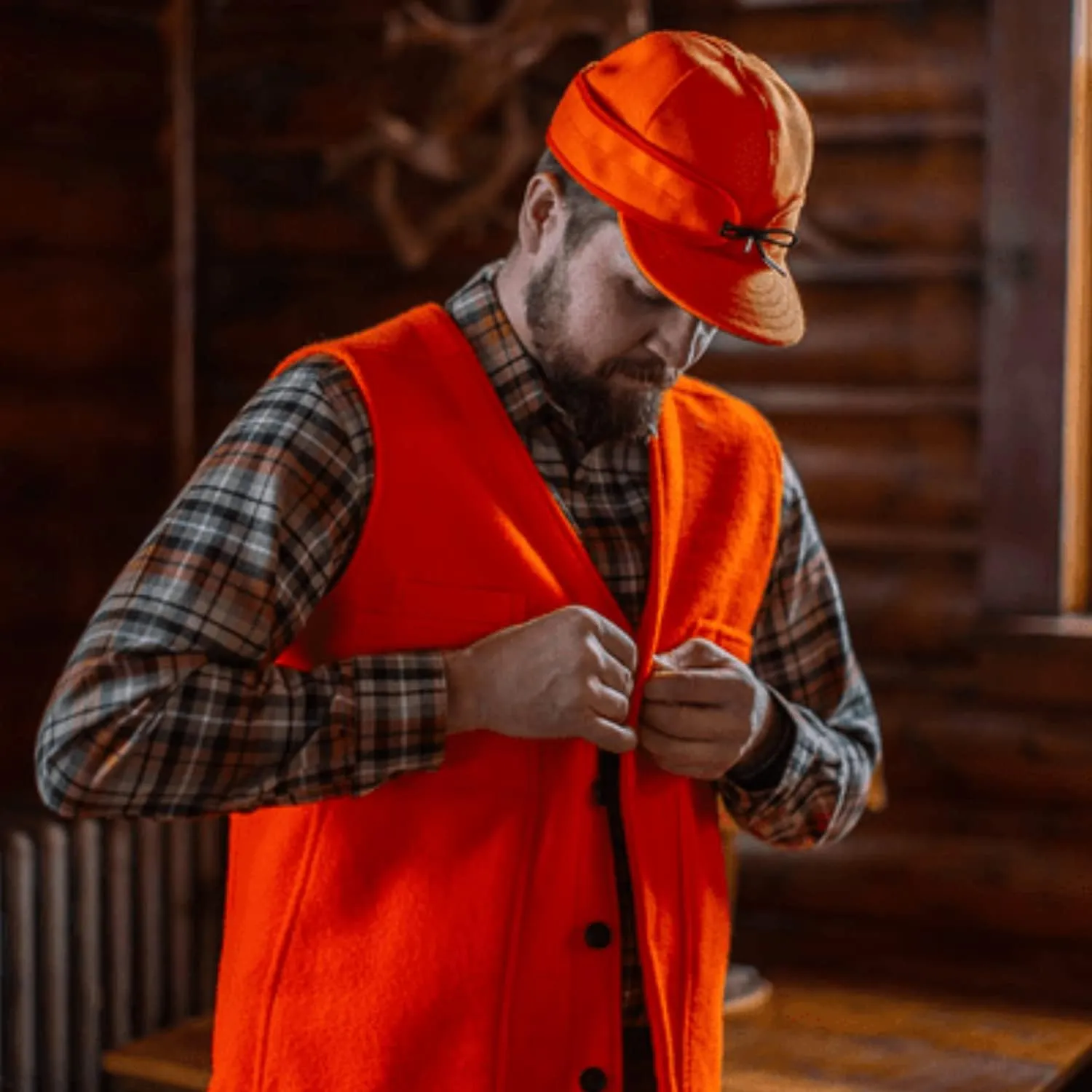 Stormy Kromer Button Vest - Cold Weather Men’s Wool Vest