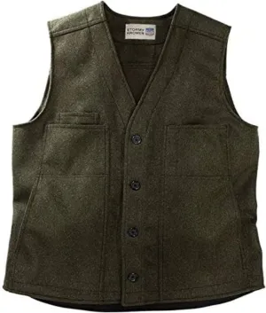 Stormy Kromer Button Vest - Cold Weather Men’s Wool Vest