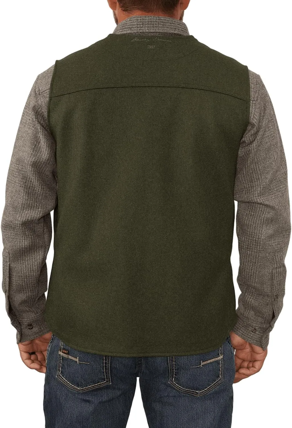 Stormy Kromer Button Vest - Cold Weather Men’s Wool Vest