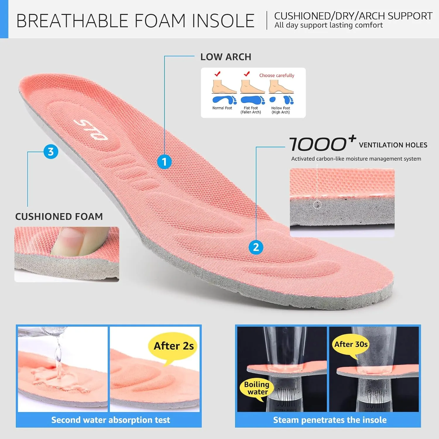 STQ Women's Slip On Walking Shoes Active Cushion Comfortable Tennis Breathable Non Slip Athletic Gym Workout Cross Training Sneakers