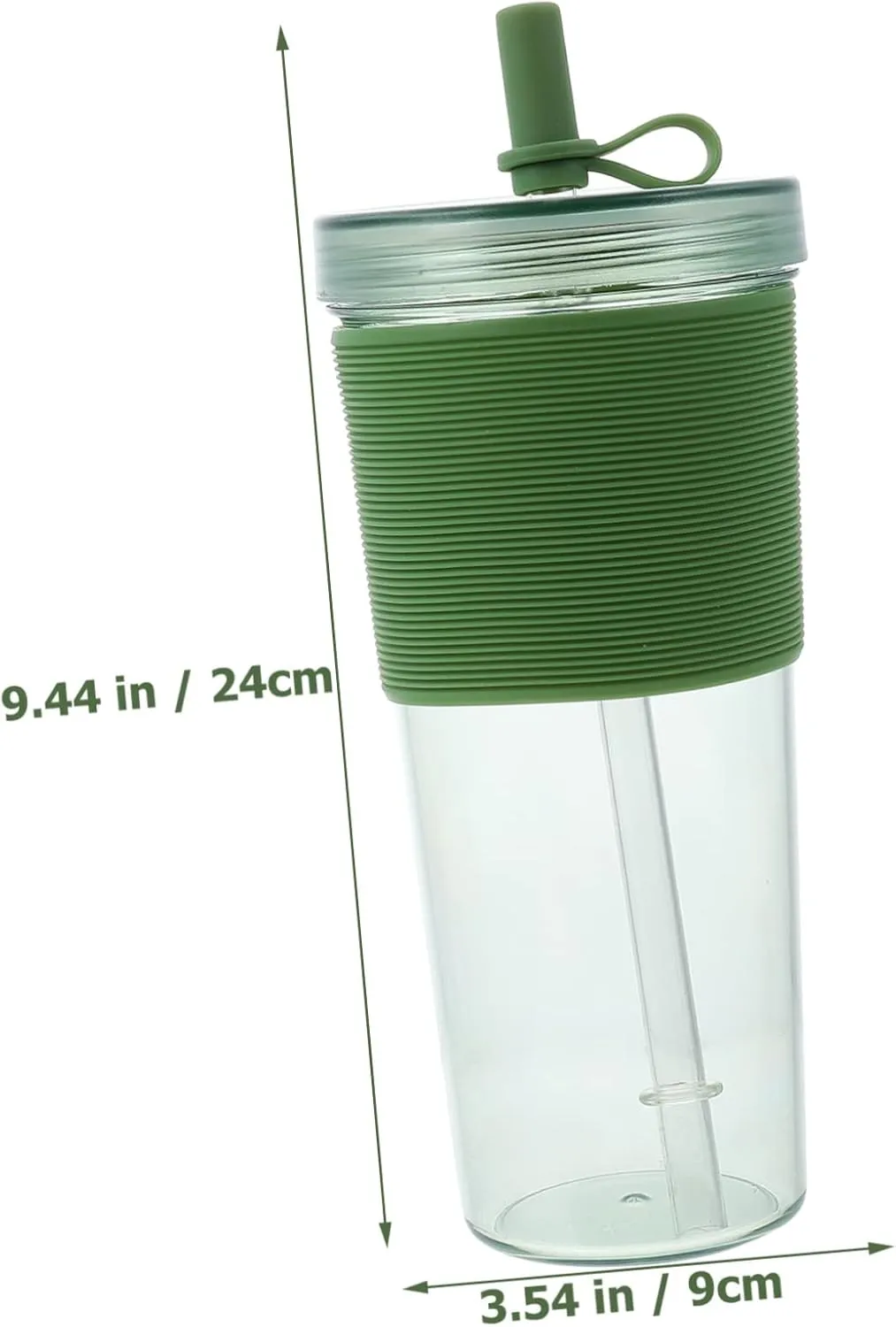 Straw Water Cup Lid Large Capacity Milk Tea Cup Flat Bottom Design for Comfortable to Hold