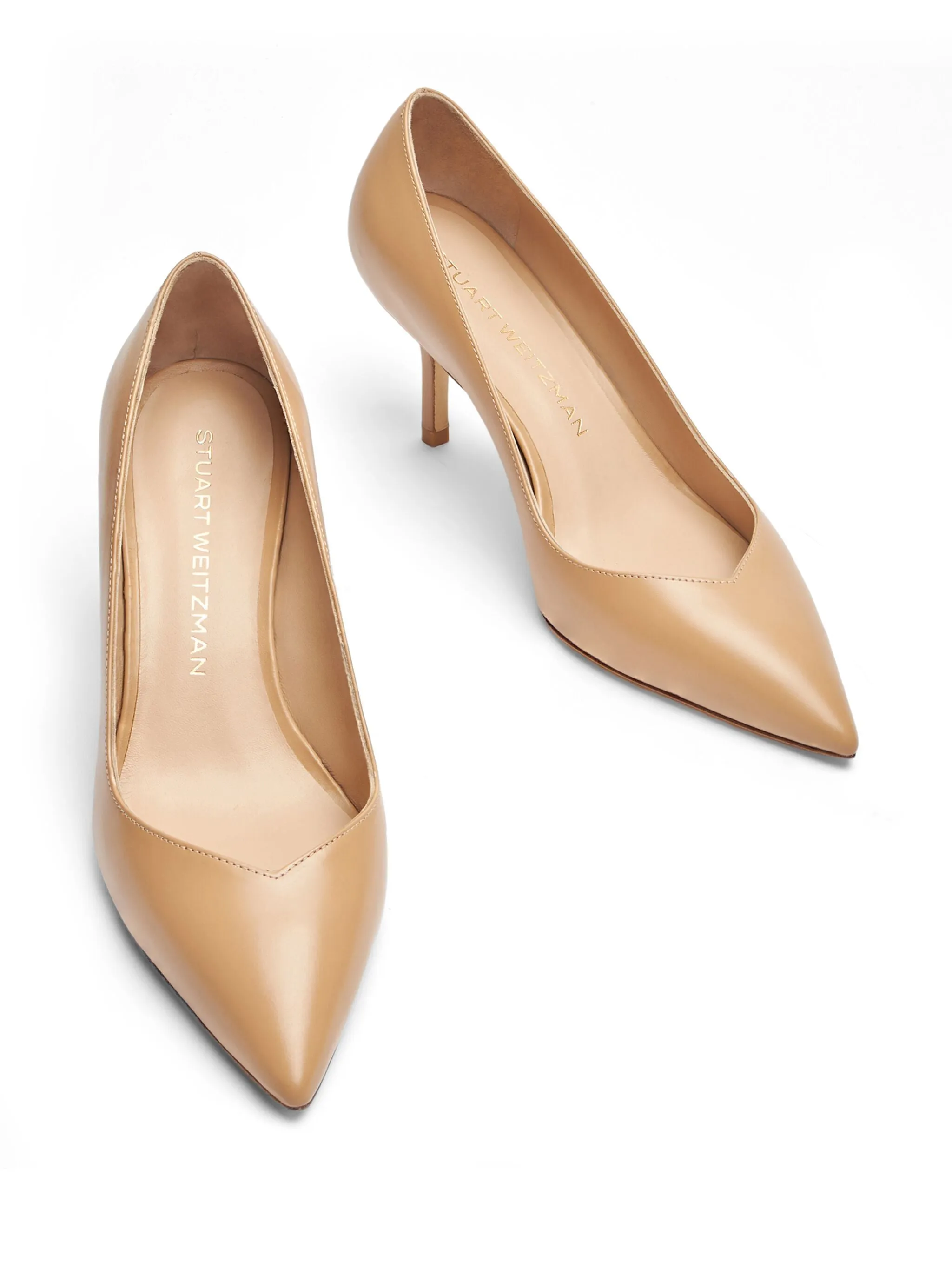 Stuart Weitzman Eva 75 Naken Stiletto Heel Pumps