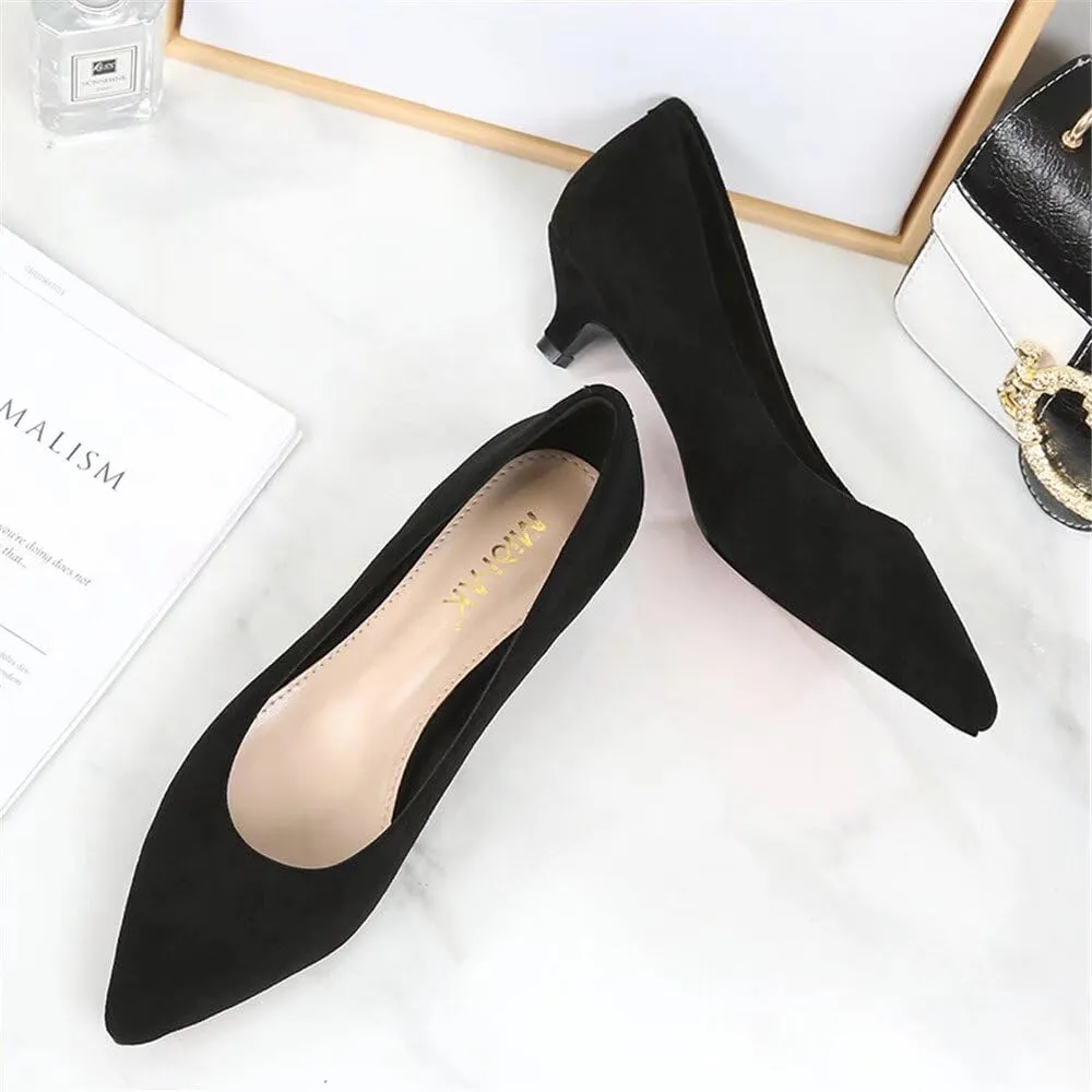 Stunner Women's Classic Fashion Pointed Toe Low Heel Dress Pumps Shoes