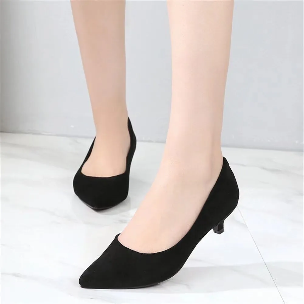 Stunner Women's Classic Fashion Pointed Toe Low Heel Dress Pumps Shoes