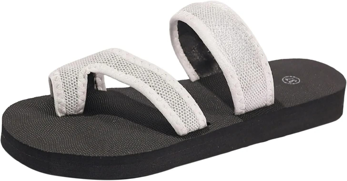 Summer Sandals for Women Wide Width Beach Breathable Comfortable Mesh Hollow Mesh Slide Sandals Orthopedic Shoes