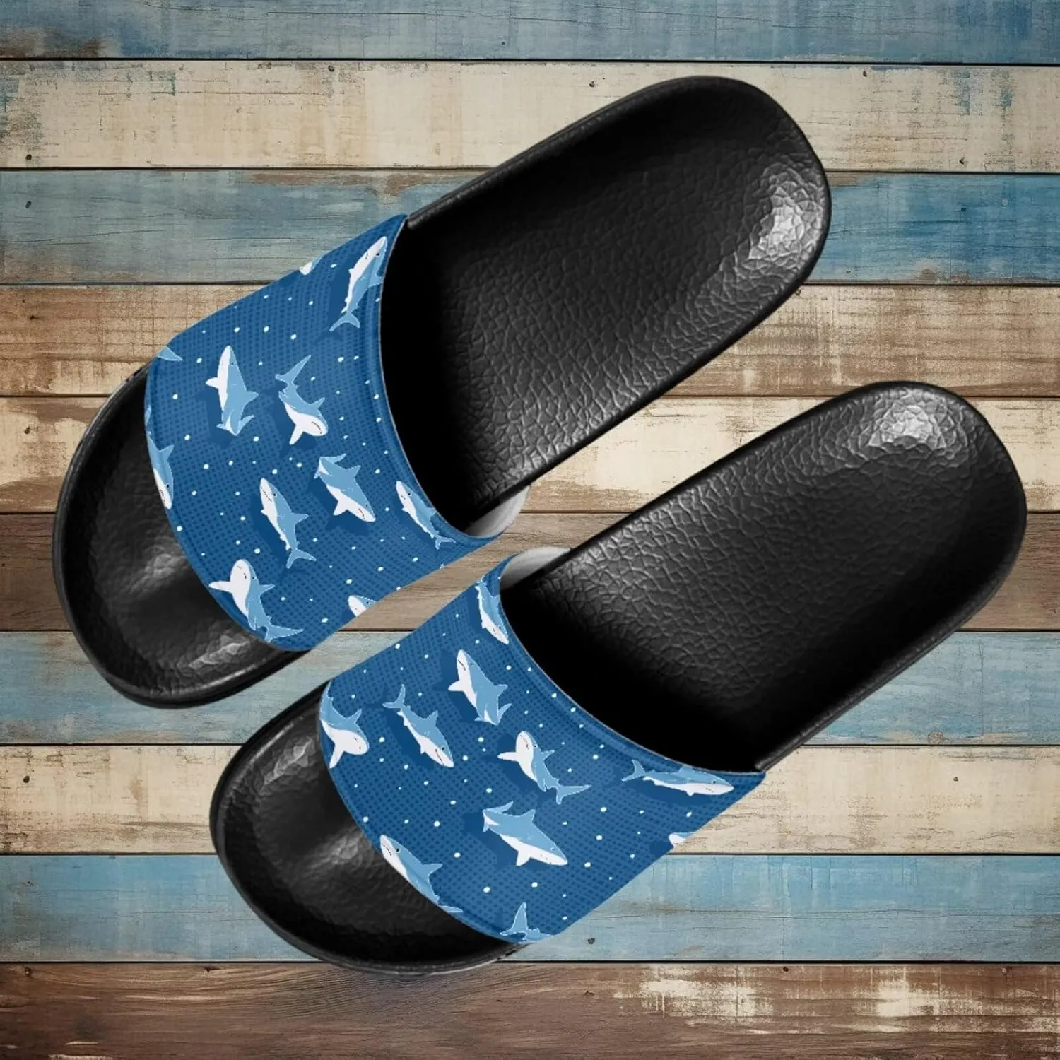 Summer Slide Slippers for Women Slippers Slide Sandal Light Weight Non-Slip Shower Slides Single Band Sandals