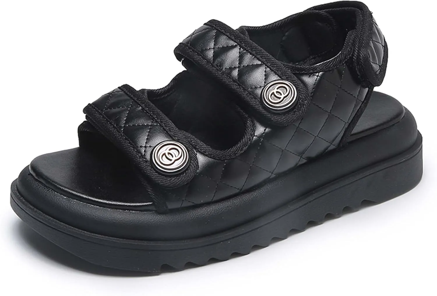 Summer women's sandals fashionable minimalist trendy casual lightweight breathable comfortable soft anti slip wear-resistant One line buckle