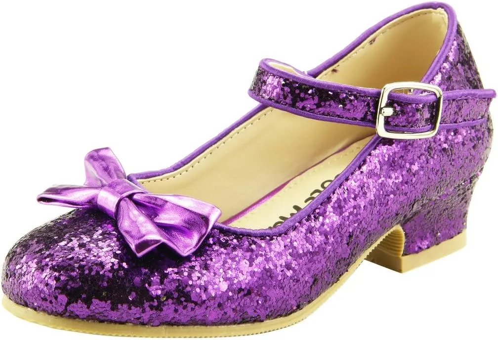 The Doll Maker Girl's Glitter Pump for Toddler/Little Kid/Big Kid Dress Shoes