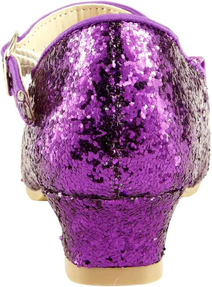 The Doll Maker Girl's Glitter Pump for Toddler/Little Kid/Big Kid Dress Shoes